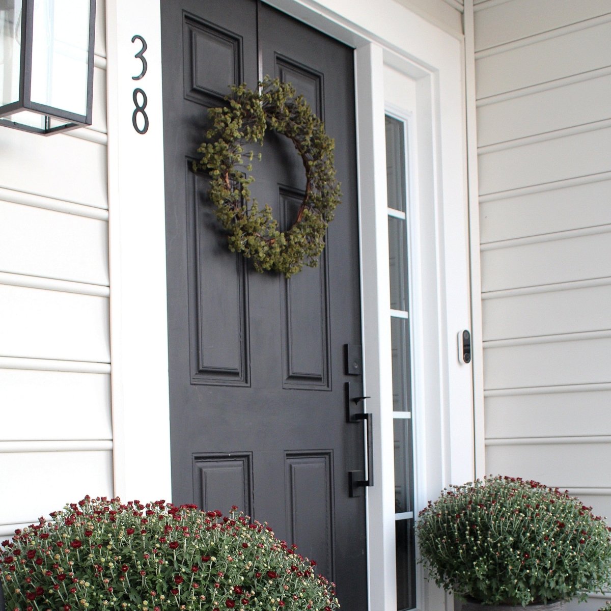  20-in Autumn Gypsophila Wreath | Rustic Fall Décor