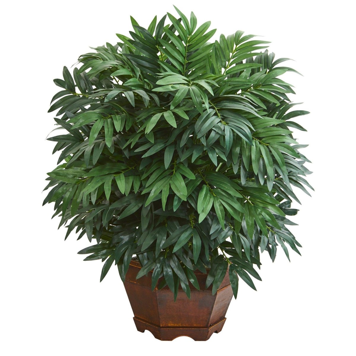  24-in Bamboo Palm Artificial Plant With Decorative Planter