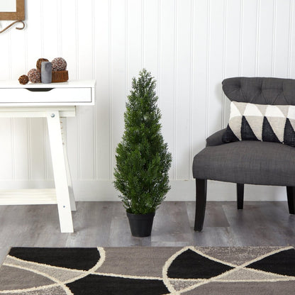  3-ft Realistic Artificial Pine Tree For Rustic Cabin Decor - Indoor/Outdoor