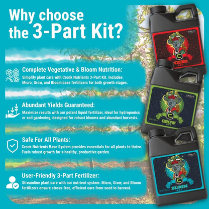  3-Part Base Kit | Micro, Grow, Bloom