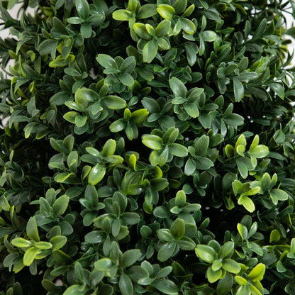  3-ft UV-Resistant Artificial Boxwood Topiary With Ground Stake – Set Of 2