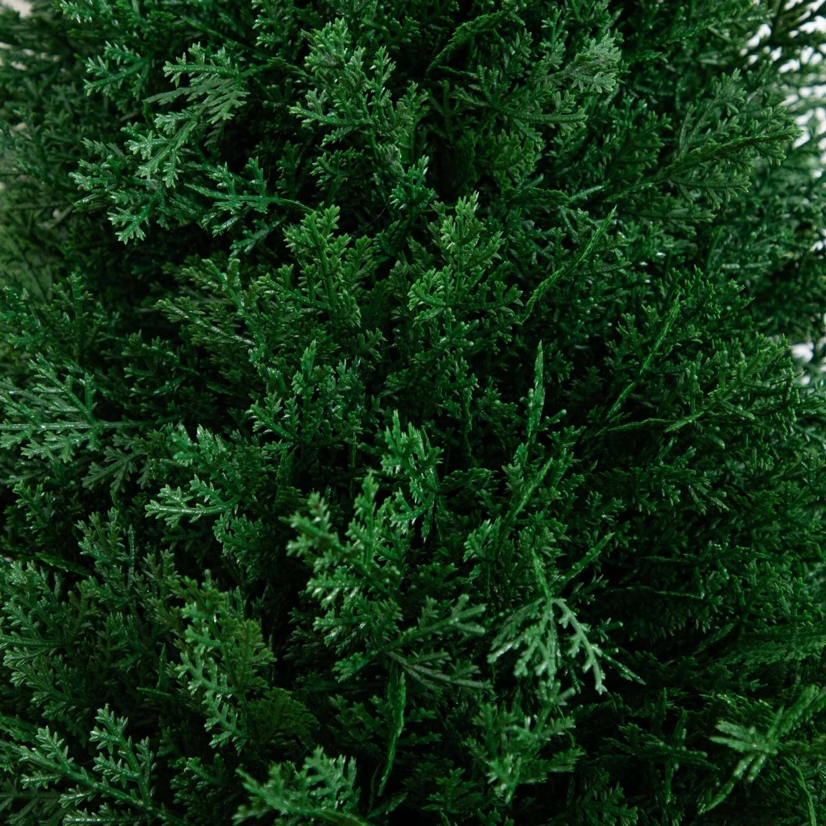  3-ft UV Resistant Artificial Cedar Plant With Integrated Ground Stake – Set Of 2