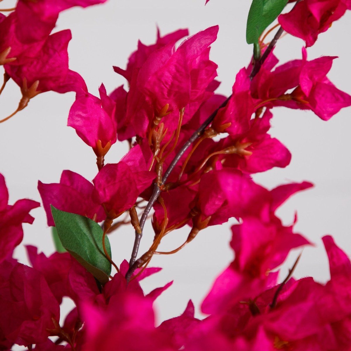  31-in Artificial Pink Bougainvillea Arrangement In Vase | Elegant Floral Décor
