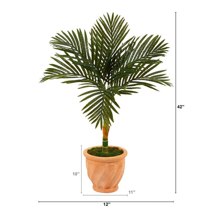  3.5-ft Golden Cane Artificial Palm Tree