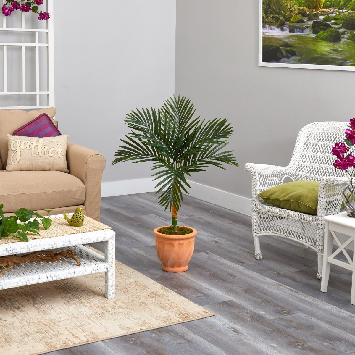  3.5-ft Golden Cane Artificial Palm Tree