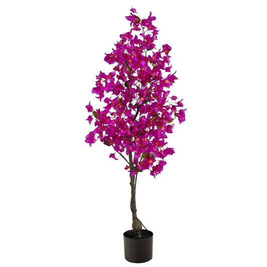  4-ft Bougainvillea Artificial Tree | Vibrant & Lifelike Floral Décor