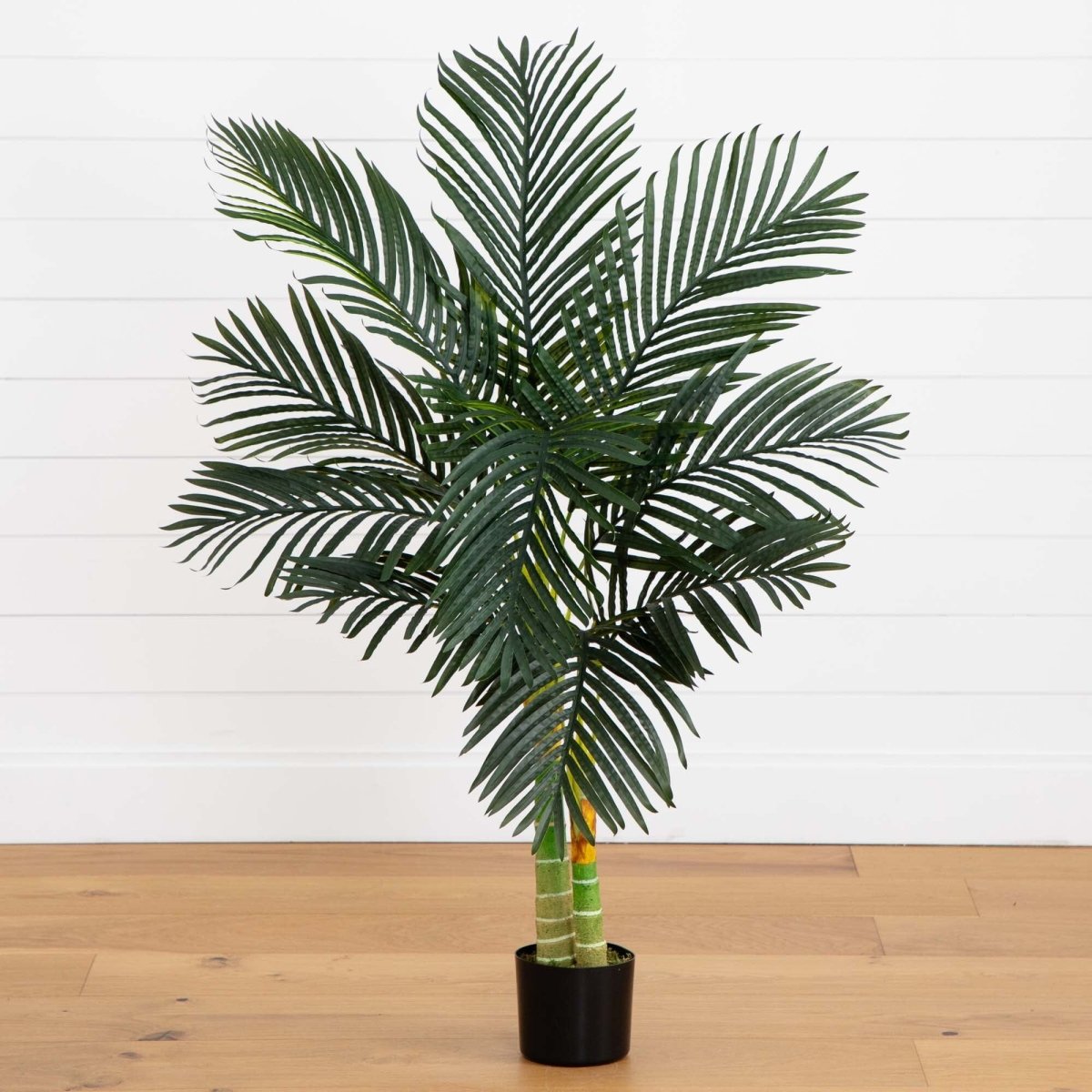 4-ft Double Stalk Golden Cane Artificial Palm Tree