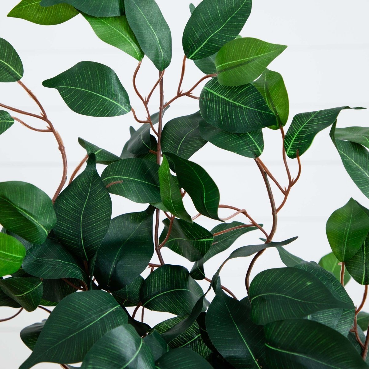  4-ft Ficus Auriculata Artificial Silk Tree – Lifelike Faux Tree With 504 Leaves