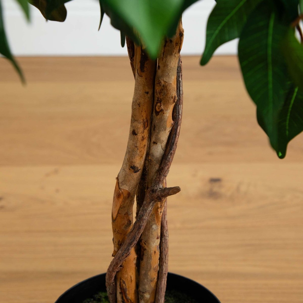  4-ft Ficus Auriculata Artificial Silk Tree – Lifelike Faux Tree With 504 Leaves