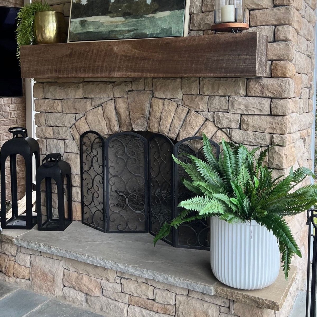  40″ Artificial Boston Fern (Set Of 2)