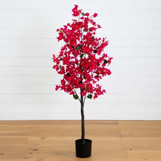  5-ft Bougainvillea Artificial Tree | Vibrant & Lifelike Floral Décor