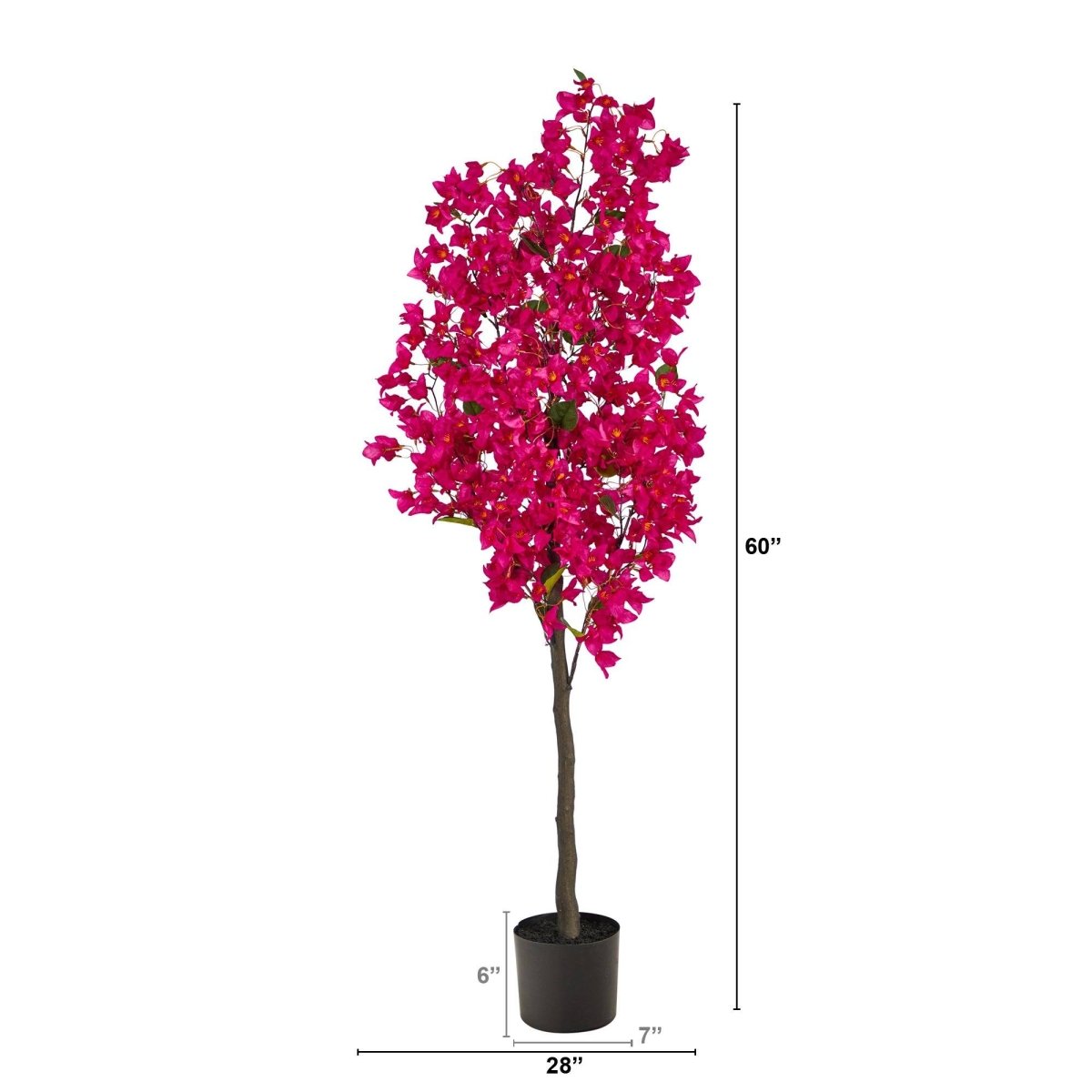  5-ft Bougainvillea Artificial Tree | Vibrant & Lifelike Floral Décor