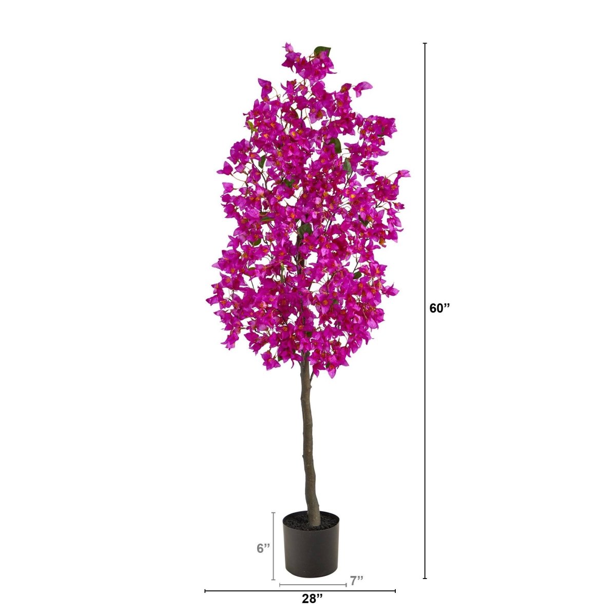  5-ft Bougainvillea Artificial Tree | Vibrant & Lifelike Floral Décor