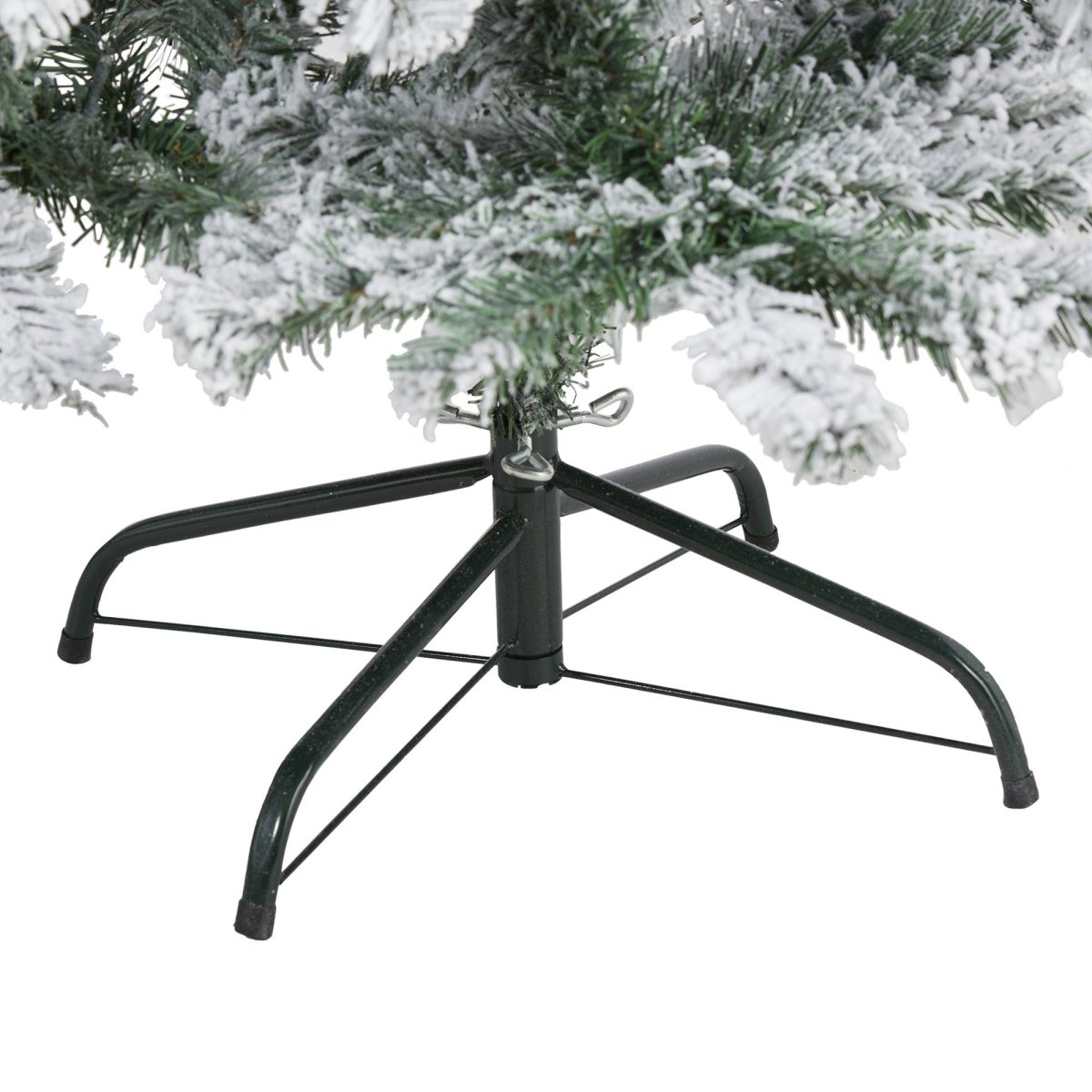  5-ft Flocked Rock Springs Spruce Christmas Tree | 150 LED Lights