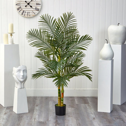  5-ft Golden Cane Artificial Palm Tree - Bring Paradise Indoors