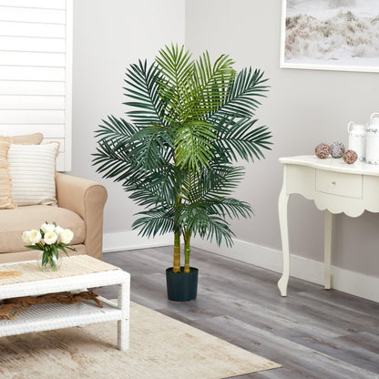  5-ft Golden Cane Palm Tree – Realistic Tropical Artificial Plant