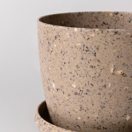  5” Upcycled Mini Planter And Saucer – Earth-Friendly Design