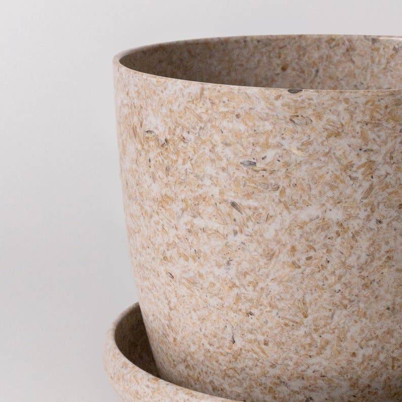  5” Upcycled Mini Planter And Saucer – Earth-Friendly Design