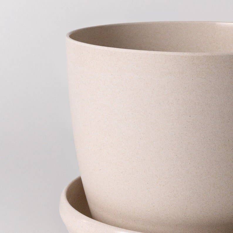  5” Upcycled Mini Planter And Saucer – Earth-Friendly Design