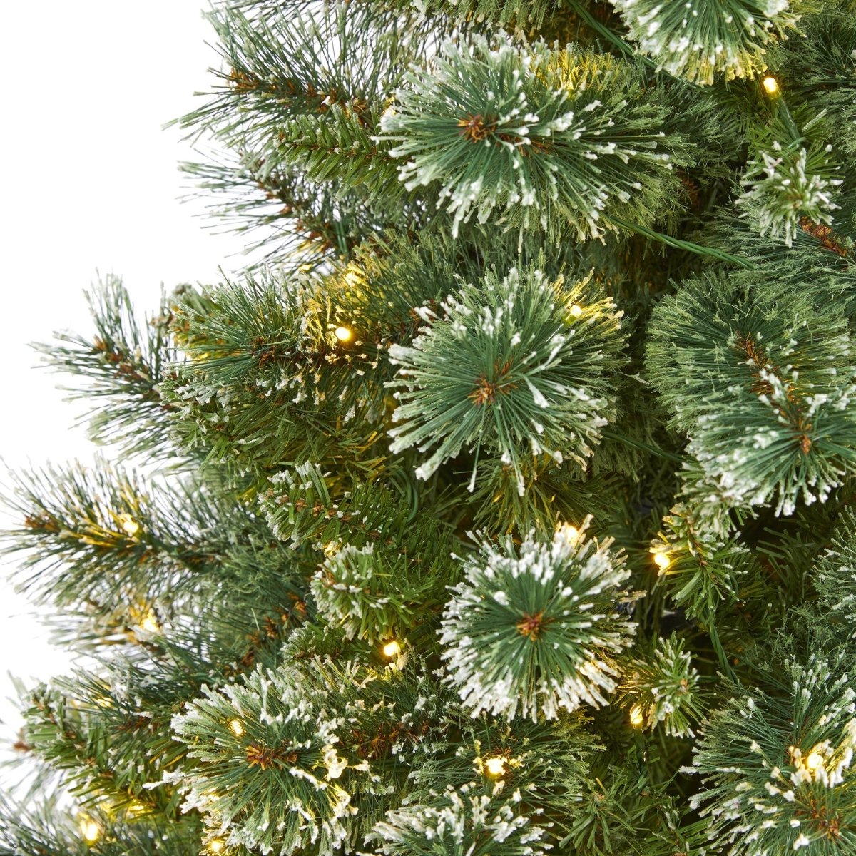  6-ft Wisconsin Slim Snow Tip Pine Tree – Compact Elegance For Holiday Cheer