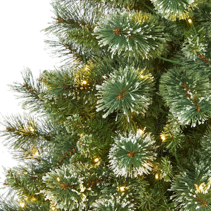  6-ft Wisconsin Slim Snow Tip Pine Tree – Compact Elegance For Holiday Cheer