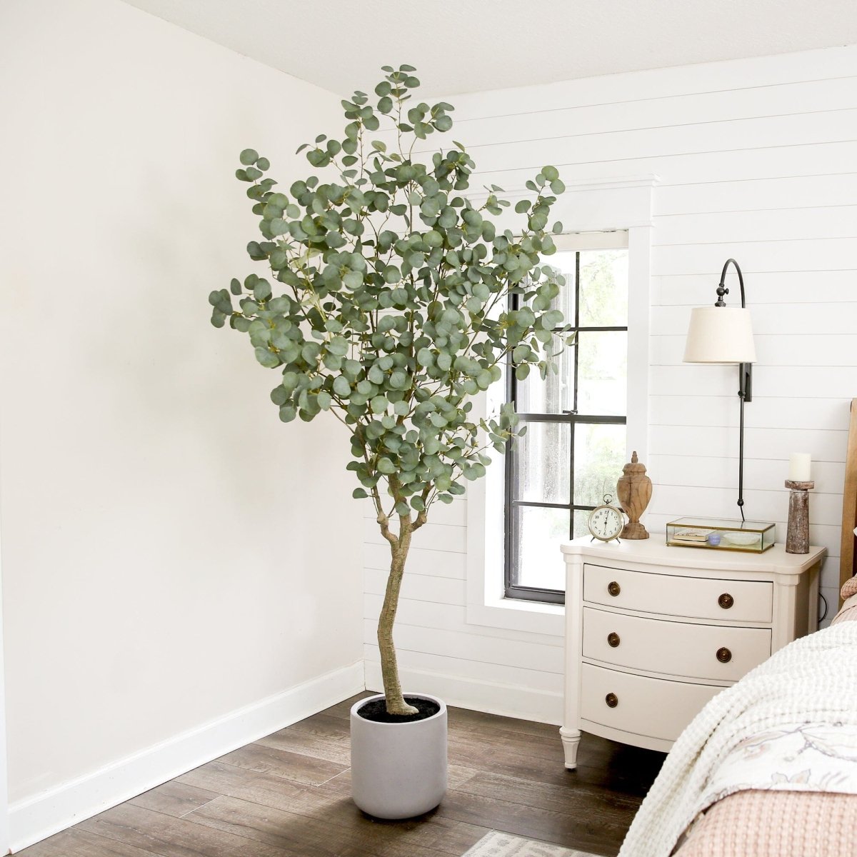  7.5-ft Faux Eucalyptus Tree | Realistic Indoor Greenery – Ed's Plant Shop