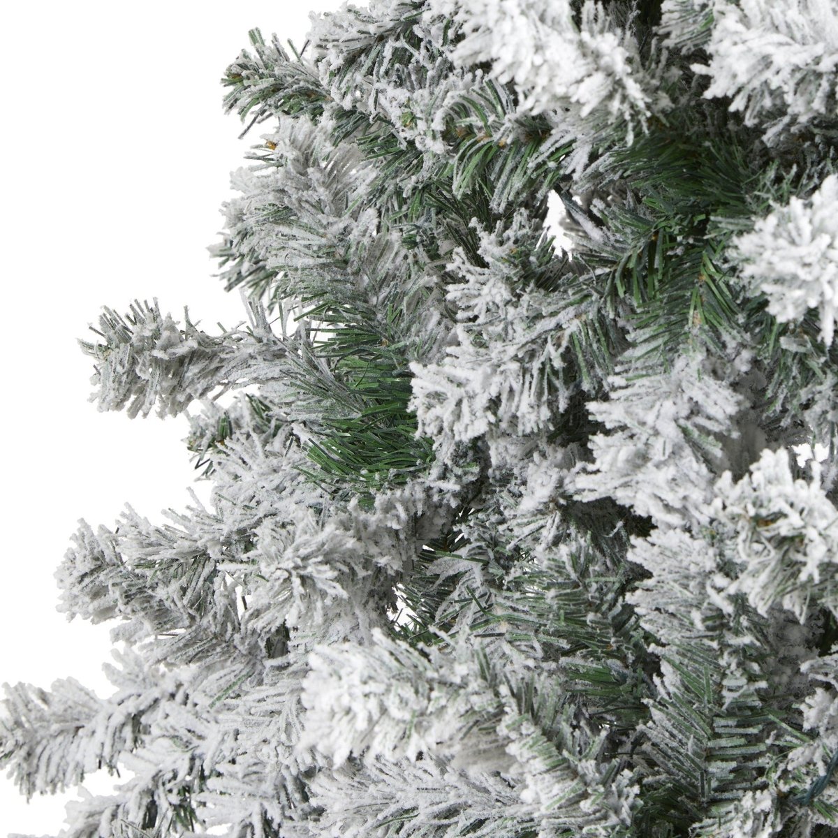  8-ft Flocked Rock Springs Spruce Artificial Christmas Tree
