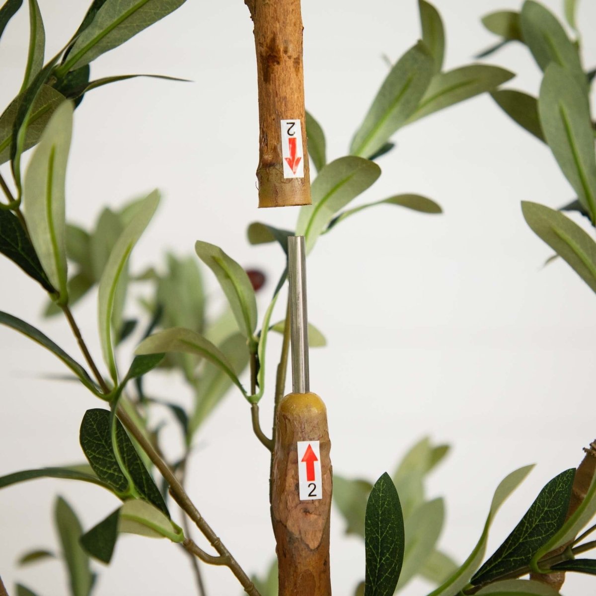  82-in Artificial Olive Tree – Tall, Rustic & Lifelike Décor Accent