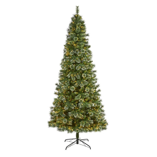  9-ft Slim Snow Tip Pine Tree – A Tall, Festive Elegance For Any Space