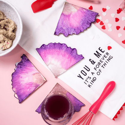  Agate Resin Coasters Kit