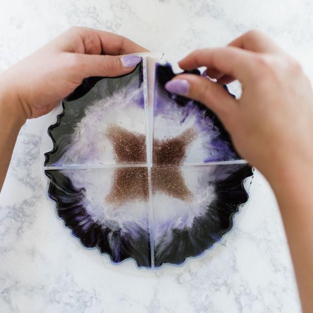  Agate Resin Coasters Kit