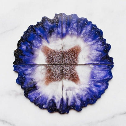  Agate Resin Coasters Kit