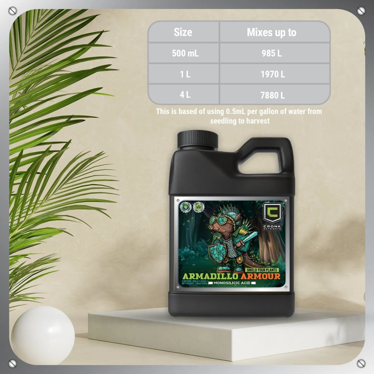  Armadillo Armour – Monosilicic Acid For Stronger, Healthier Plants