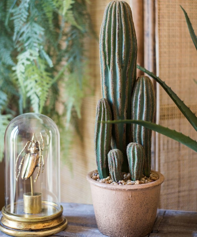 Artificial Cactus In Brown Pot – Realistic Faux Plant (3 Sizes)