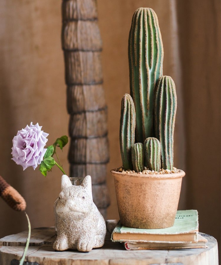  Artificial Cactus In Brown Pot – Realistic Faux Plant (3 Sizes)