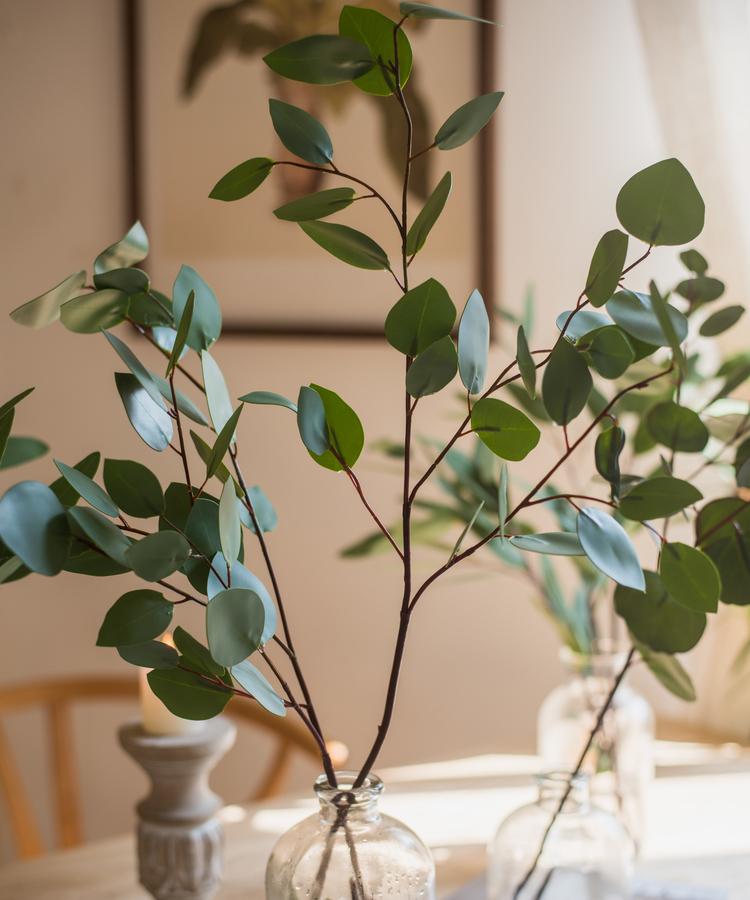  Artificial Faux Eucalyptus Leaf In Various Shapes