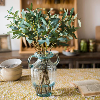  Artificial Faux Olive Leaf Stem