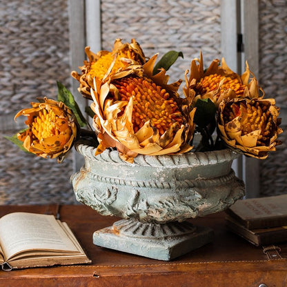  Artificial Flannel Sunflower Stem