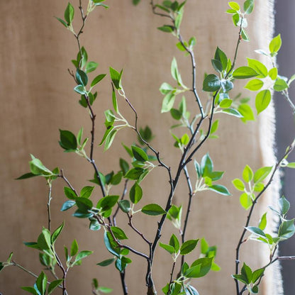  Green Leaf Faux Tree In Pot – 5′ & 6′ Handmade Silk Plant