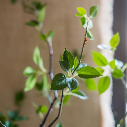 Green Leaf Faux Tree In Pot – 5′ & 6′ Handmade Silk Plant