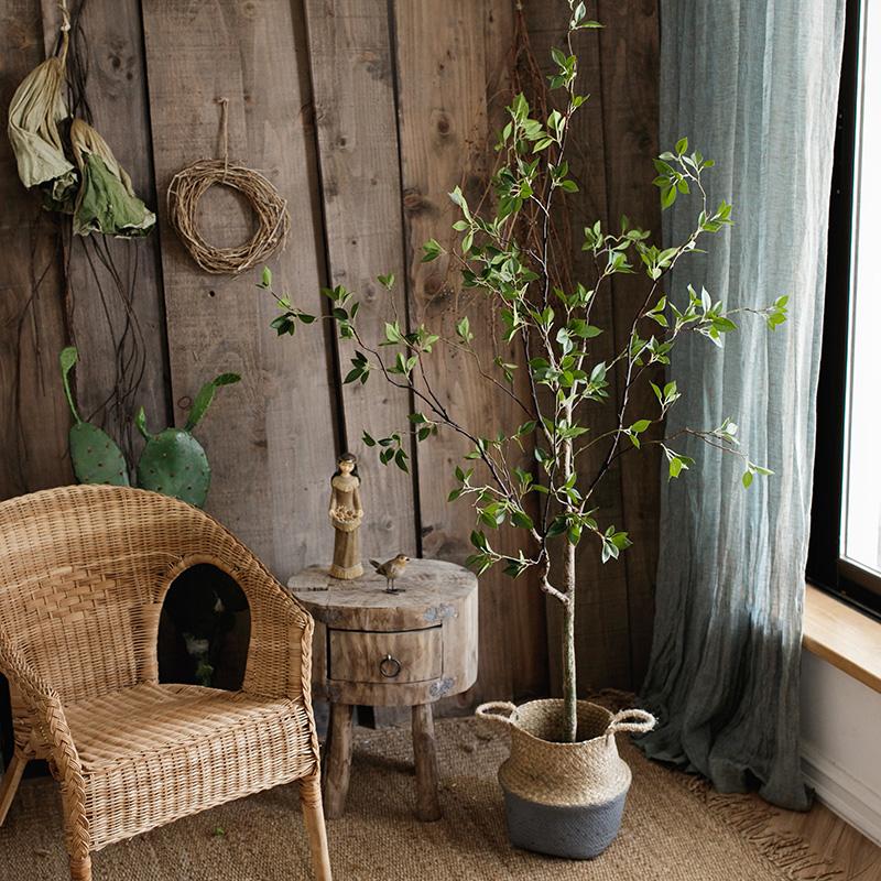  Green Leaf Faux Tree In Pot – 5′ & 6′ Handmade Silk Plant