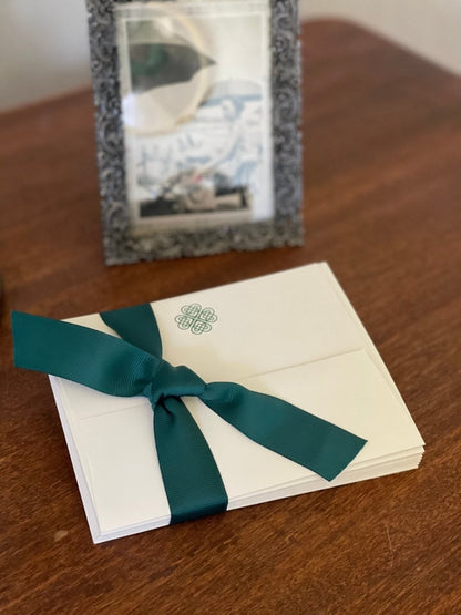  Boxed Celtic Knot Stationery - Irish Note Cards And Envelopes (10)