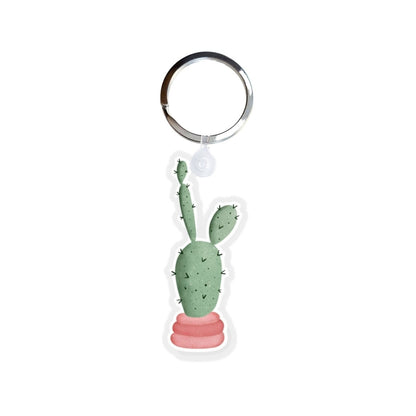  Cactus Plant Acrylic Keychain