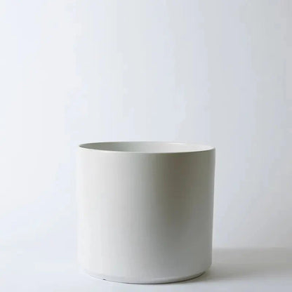  Ceramic Cylinder Planter By Solid Goods With Optional Mahogany Stand