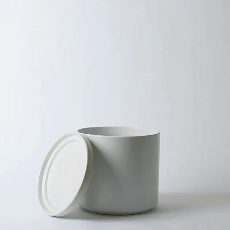  Ceramic Cylinder Planters With Saucer – Modern Indoor & Outdoor Pots In Multiple Sizes