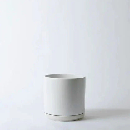  Ceramic Cylinder Planters With Saucer – Modern Indoor & Outdoor Pots In Multiple Sizes