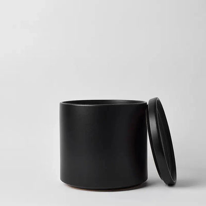  Ceramic Cylinder Planters With Saucer – Modern Indoor & Outdoor Pots In Multiple Sizes