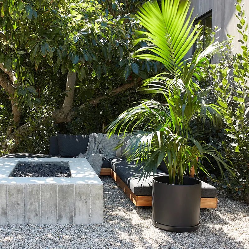  Ceramic Cylinder Planters With Saucer – Modern Indoor & Outdoor Pots In Multiple Sizes