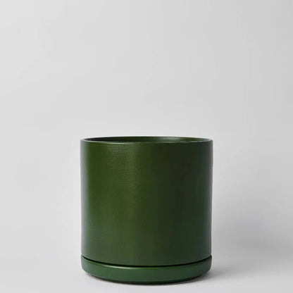  Ceramic Cylinder Planters With Saucer – Modern Indoor & Outdoor Pots In Multiple Sizes