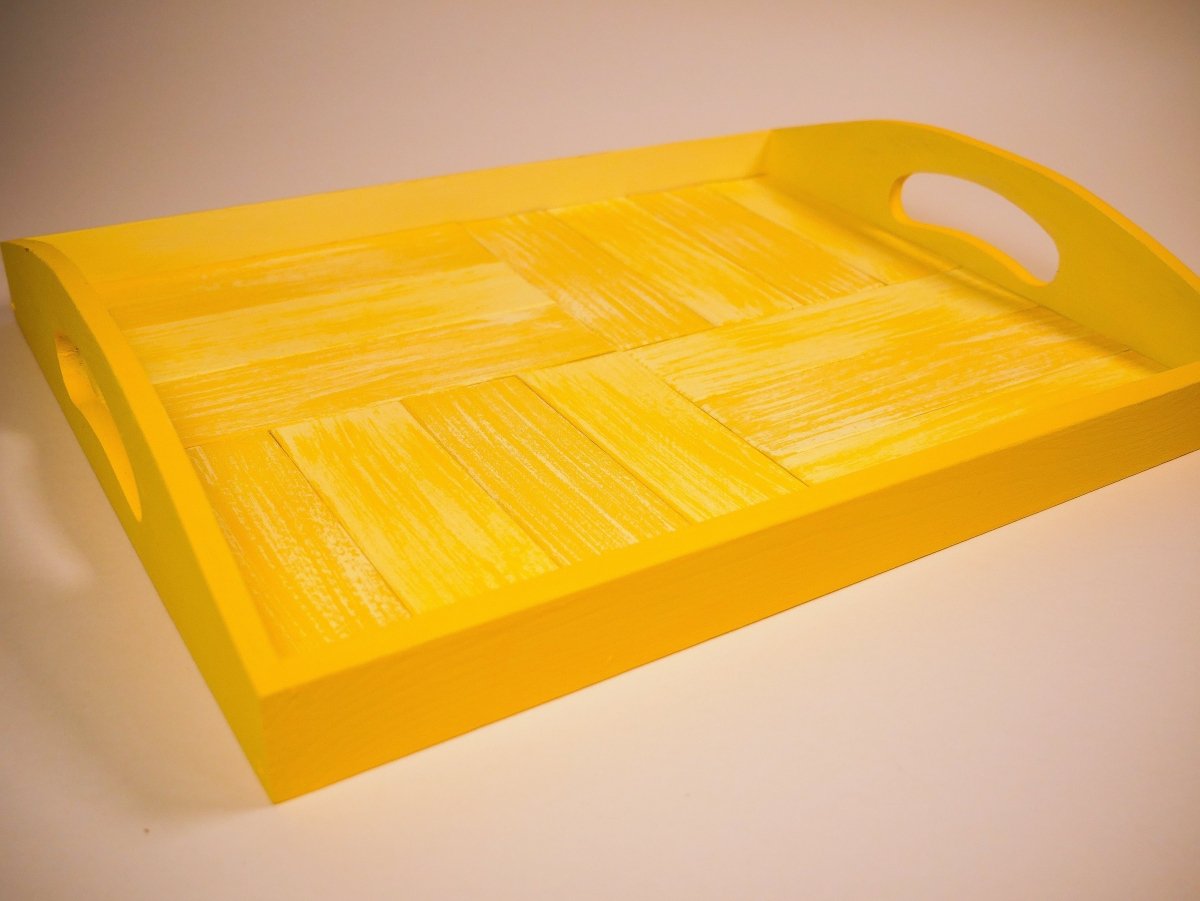  Chevron Wood Tray Kit